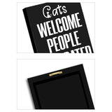 Gifts Cat Decor(Welcome People Tolerated)