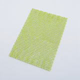 40 pc Plastic Elasticity Rhinestone Net, DIY Accessories, Festival Decoration Accessories, Yellow Green, 183x122x2.5mm