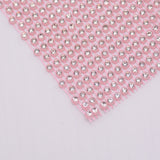 40 pc Plastic Elasticity Rhinestone Net, DIY Accessories, Festival Decoration Accessories, Pink, 183x122x2.5mm