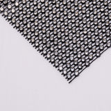 38 pc Plastic Elasticity Rhinestone Net, DIY Accessories, Festival Decoration Accessories, Black, 183x122x2.5mm