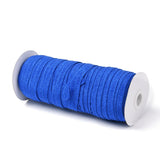 1 Roll Nylon Ribbon, Stripe Pattern, For Jewelry Making, Silver, 3/16 inch(5mm), 200yards/roll(182.88m/roll)