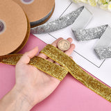 1 Roll 2 Yards/1.82m Wide Beaded Lace Trim 62mm White Flat Fabric Applique Trim with Various Shape Small Beads, Decorative Tape Lace Edge Trim Ribbon Band for Craft Projects, Home Decoration