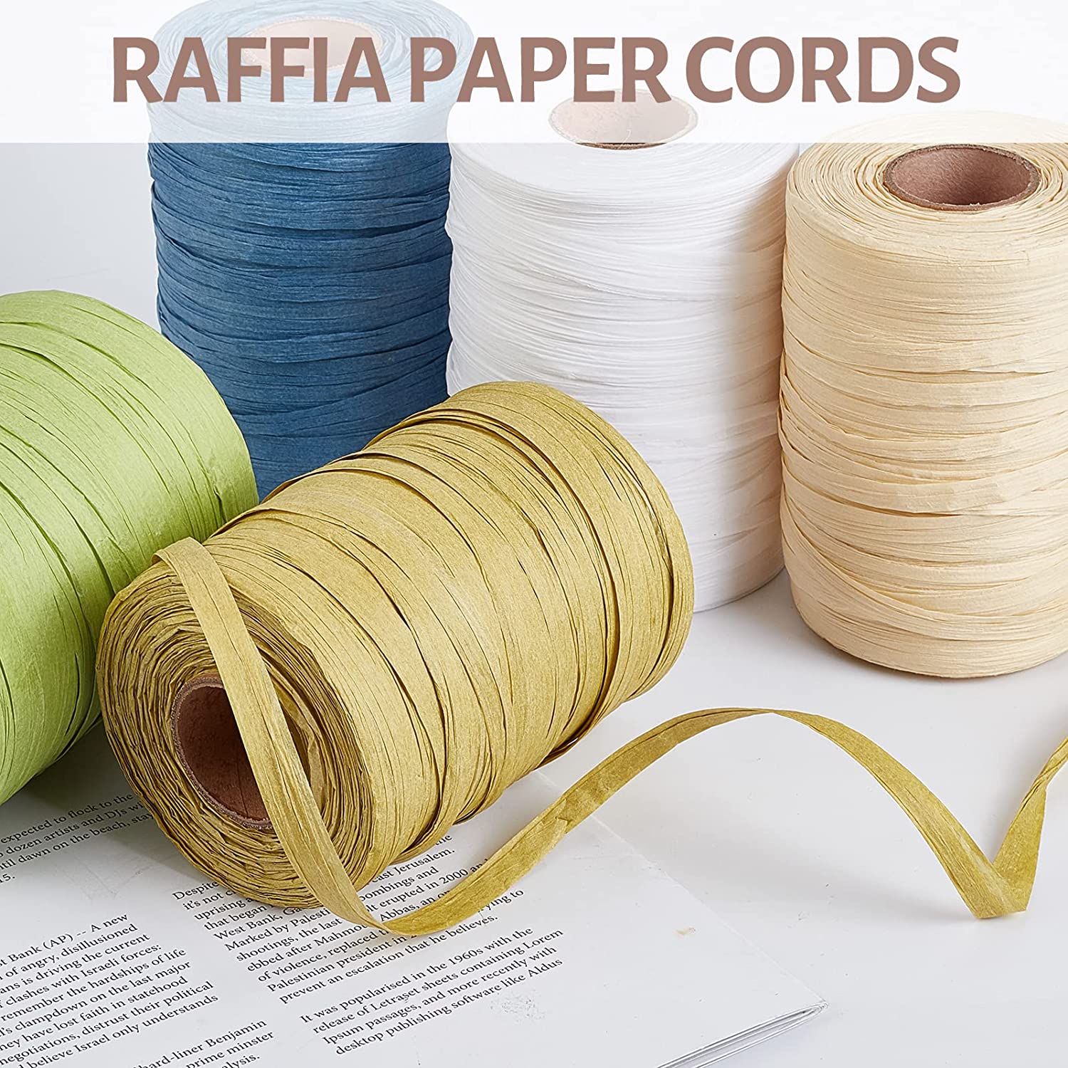 Thick sales raffia ribbon