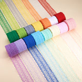 15 Rolls 165 Yards Mixed Color Floral Pattern Fabric Lace Ribbon by the Roll for Wedding Invitation, Cards, Decorating, Sewing, Hair Bow Making, Gift Package Wrapping, 1-3/4 Inch Wide