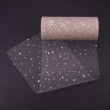 2 Rolls Glitter Sequin Tulle Netting Fabric Tulle 6 by 25 Yard for Wedding Party Decoration, Tutu Skirts Sewing Crafting - Silver