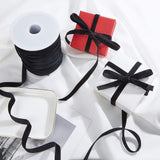 50 Yard 3/8 Velvet Ribbon for Gift Wrapping, Hair Bow Clip Making and Other Crafts Work, Black