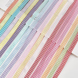 59 Yards Gingham Polyester Ribbon 18colors 3/8 Inch x 3.28yards Plaid Tartan Fabric Craft Ribbon for Hair Accessories Craft and Gift Wrapping Party Decorations