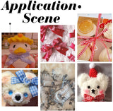 59 Yards Gingham Polyester Ribbon 18colors 3/8 Inch x 3.28yards Plaid Tartan Fabric Craft Ribbon for Hair Accessories Craft and Gift Wrapping Party Decorations