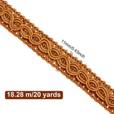 20 Yards Basic Trim Decorative Gimp Braid 3/8inch Polyester Trim Sewing Lace Handmade Sweater Ribbon Trim Decorative Belt Centipede Braided Lace Ribbon for Skirt Collar Sleeve Side
