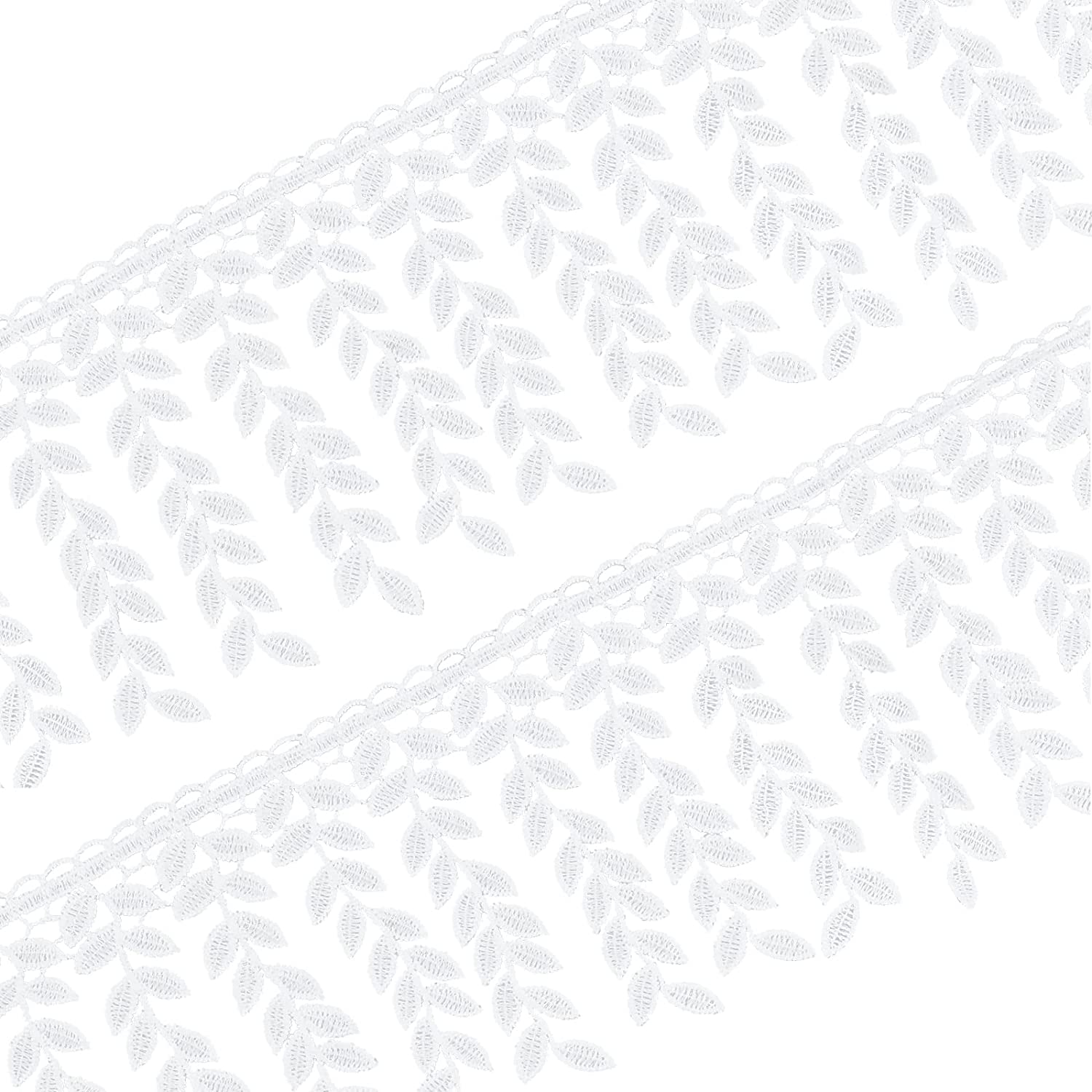 CRASPIRE 1 Bag 5 Yards Lace Ribbon Cotton White Lace Trim 4.33