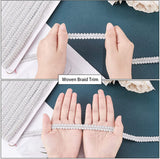 0.47Inch 38.98FT Silver Polyester Centipede Braid Lace Trimming Sewing Lace Ribbon for Costume DIY Crafts Sewing Jewelry Making