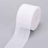 1 Card Stretch Elastic Fabric Lace Trim, for Sewing, Dress Decoration and Gift Wrapping, White, 1-1/8 inch(28mm), about 10m/card