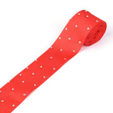 1 Roll Polyester Grosgrain Ribbon, with Single Face Crystal Rhinestone, for Crafts Gift Wrapping, Party Decoration, Red, 2 inch(52mm), 5 yards/roll(4.57m/roll)