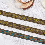 2rolls 7.6 Yards 1.3inch Fabric Embroidered Trim, Vintage Jacquard Ribbon Sewing Woven TrimEmobridered Woven Ribbon Fabric Embroidered Trim d¡§|cor for Sewing and Crafts Making