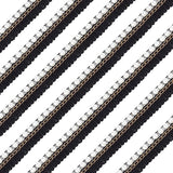5 Yards Braid Trim, 19mm (0.75inch) Polyester Woven Gimp Braid Trim Decorative Fabric Trim with ABS Imitation Pearl, for Crafts Sewing Wedding Bridal Dress Decor (Black)