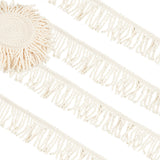 1 Set 10 Yards Curtain Fringes Bullion Fringe Trim, Beige Fabric Trims and Embellishments Cotton Fibre Tassel Curtain Weights Fringes Sewing for DIY Decoration Curtain Sofa Clothes