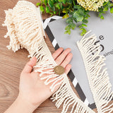 1 Set 10 Yards Curtain Fringes Bullion Fringe Trim, Beige Fabric Trims and Embellishments Cotton Fibre Tassel Curtain Weights Fringes Sewing for DIY Decoration Curtain Sofa Clothes
