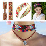 Hemp Ribbons, Jute Ribbons, for Christmas Craft Making, Mixed Color, 5/8 inch(17mm); about 5m/roll, 4 colors, 1roll/color, 4rolls/set