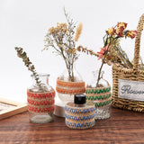 Hemp Ribbons, Jute Ribbons, for Christmas Craft Making, Mixed Color, 5/8 inch(17mm); about 5m/roll, 4 colors, 1roll/color, 4rolls/set