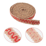 Hemp Ribbons, Jute Ribbons, for Christmas Craft Making, Mixed Color, 5/8 inch(17mm); about 5m/roll, 4 colors, 1roll/color, 4rolls/set