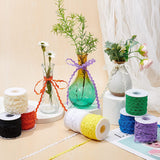 Wave Bending Fringe Trim, Sewing Ribbon, with Plastic Empty Spools, Yellow,  3/16 inches~3/8 inch(5~8.5mm), about 25m/strand, 1strand