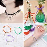 Wave Bending Fringe Trim, Sewing Ribbon, with Plastic Empty Spools, Black,  3/16 inches~3/8 inch(5~8.5mm), about 25m/strand, 1strand