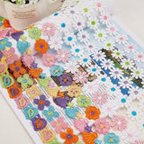 Polyester Ribbon, for Curtain Lace Trimmings, Daisy, Lime Green, 1 inches(25mm), about 5yards/card( 4.57m/card)