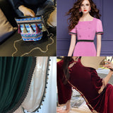 1 Bag 10 Yards Polyester Centipede Braid Lace Trimming, Craft Ribbon for Wedding, Costume, Jewelry, Crafts and Sewing, Black, 3/8 inch(11mm)