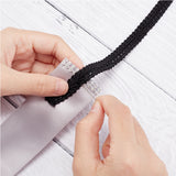 1 Bag 10 Yards Polyester Centipede Braid Lace Trimming, Craft Ribbon for Wedding, Costume, Jewelry, Crafts and Sewing, Black, 3/8 inch(11mm)