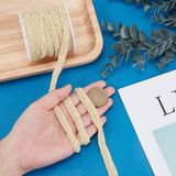 1 Bag 10 Yards Gold Braid Lace Trim 3/8 Inch Wide Polyester Woven Gimp Braid Trim Centipede Decorated Lace Ribbon for Costume DIY Crafts Sewing Jewellery Making Home Decoration Golden