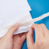 1 Bag 10 Yards Gold Braid Lace Trim 3/8 inch Wide Polyester Woven Gimp Braid Trim Centipede Decorated Lace Ribbon for Costume DIY Crafts Sewing Jewellery Making Home Decoration Beige