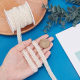 1 Bag 10 Yards Gold Braid Lace Trim 3/8 inch Wide Polyester Woven Gimp Braid Trim Centipede Decorated Lace Ribbon for Costume DIY Crafts Sewing Jewellery Making Home Decoration Beige