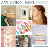 1 Bag 5 Yards 3D Chiffon Flower Lace Edge Trim Ribbon 1-7/8 Inch Width Vintage Style Black Edging Trimming Fabric for DIY Sewing Applique Wedding Dress Clothes Embroidery Decoration Accessories