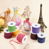 1 Roll Glitter Sparkle Ribbon, Polyester & Nylon Ribbon, Purple, 3/8 inch(9.5~10mm), about 200yards/roll(182.88m/roll).