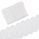 1 Bag 7.5 Yards Cotton Lace Trim Eyelet Embroidery Fabric Curtain Tablecloth Slipcover Bridal DIY Clothing/Accessories for DIY Craft Sewing Wedding Decoration 90Mm Wide