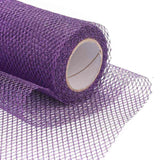 5 Roll Glitter Deco Mesh Ribbons, Tulle Fabric, Rhombus Mesh Tulle Fabric, for Wedding Party Decoration, Skirts Decoration Making, Mauve, 5.86~5.94 inch(14.9~15.1cm),  10yards/roll