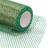 5 Roll Glitter Deco Mesh Ribbons, Tulle Fabric, Rhombus Mesh Tulle Fabric, for Wedding Party Decoration, Skirts Decoration Making, Green, 5.86~5.94 inch(14.9~15.1cm),  10yards/roll