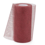 5 Roll Glitter Deco Mesh Ribbons, Tulle Fabric, Rhombus Mesh Tulle Fabric, for Wedding Party Decoration, Skirts Decoration Making, FireBrick, 5.86~5.94 inch(14.9~15.1cm),  10yards/roll