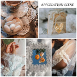 1 Roll Lace Trim Cotton String Threads for Jewelry Making, White, 35mm, 100yards/roll