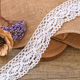 1 Roll Lace Trim Cotton String Threads for Jewelry Making, White, 35mm, 100yards/roll