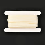 1 Roll Milk White Satin Ribbon Wedding Sewing DIY, 3/8 inch(10mm) wide, 25yards/roll(22.86m/roll)