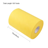 10 Roll Deco Mesh Ribbons, Tulle Fabric, Tulle Roll Spool Fabric For Skirt Making, Yellow, 6 inch(15cm), 100yards/roll(91.44m/roll)
