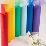 10 Roll Deco Mesh Ribbons, Tulle Fabric, Tulle Roll Spool Fabric For Skirt Making, Mixed Color, 30cm, 25yards/roll(22.86m/roll)