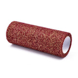 10 Roll Mesh Ribbon Roll, Spider Web Trim Ribbon Roll, for DIY Craft Gift Packaging, Home Party Wall Decoration, Brown, 6 inch(15cm),  10yards/roll