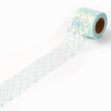 2 Roll Polyester Tulle Roll Ribbon, with Gleaming Sequin, for Wedding decor, Party Banquet Decor, DIY Craft, Pale Turquoise, 2-3/8 inch(60mm), 10 yards(9.14m)/roll