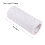 5 Roll Glitter Sequin Deco Mesh Ribbons, Tulle Fabric, Tulle Roll Spool Fabric For Skirt Making, Mixed Color, 6 inch(15cm), about 25yards/roll(22.86m/roll)