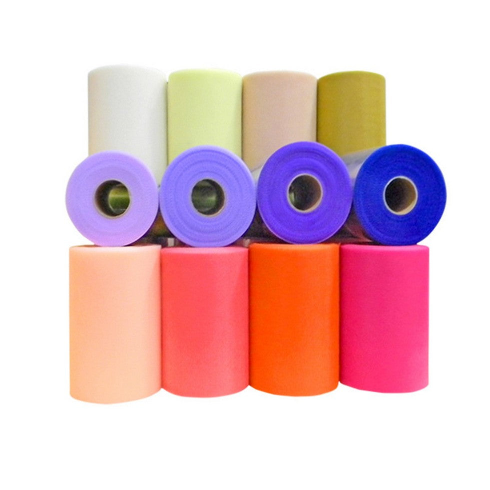 CRASPIRE 5 Roll Deco Mesh Ribbons, Tulle Fabric, Tulle Roll Spool