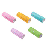 5 Roll Heart Glitter Sequin Deco Mesh Ribbons, Tulle Fabric, Tulle Roll Spool Fabric For Skirt Making, Mixed Color, 6 inch(15cm), about 10yards/roll(9.144m/roll)