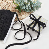 21 Yards Gimp Braid Trim 11mm/0.43 Polyester Woven Braid Trim Fabric Gimp Trim Ribbon for Costume DIY Crafts Sewing Upholstery Home Decoration Accessories, Black