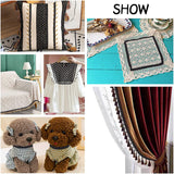 21 Yards Gimp Braid Trim 11mm/0.43 Polyester Woven Braid Trim Fabric Gimp Trim Ribbon for Costume DIY Crafts Sewing Upholstery Home Decoration Accessories, Black